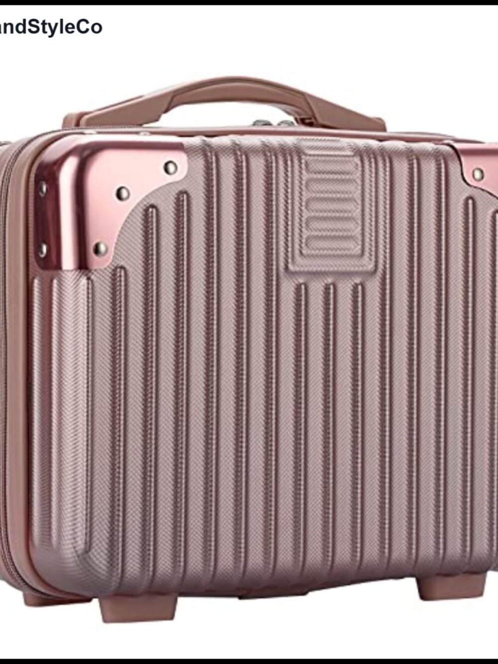 Hard Shell Cosmetic Travel Case with Elastic Band – Makeup Organizer Suitcase